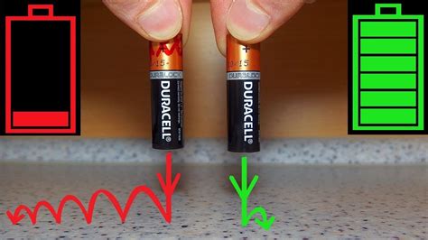 dropping a battery test|do batteries bounce when dead.